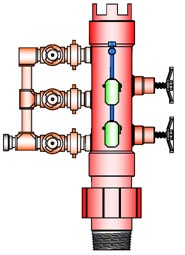 Double-plug drill pipe cement head